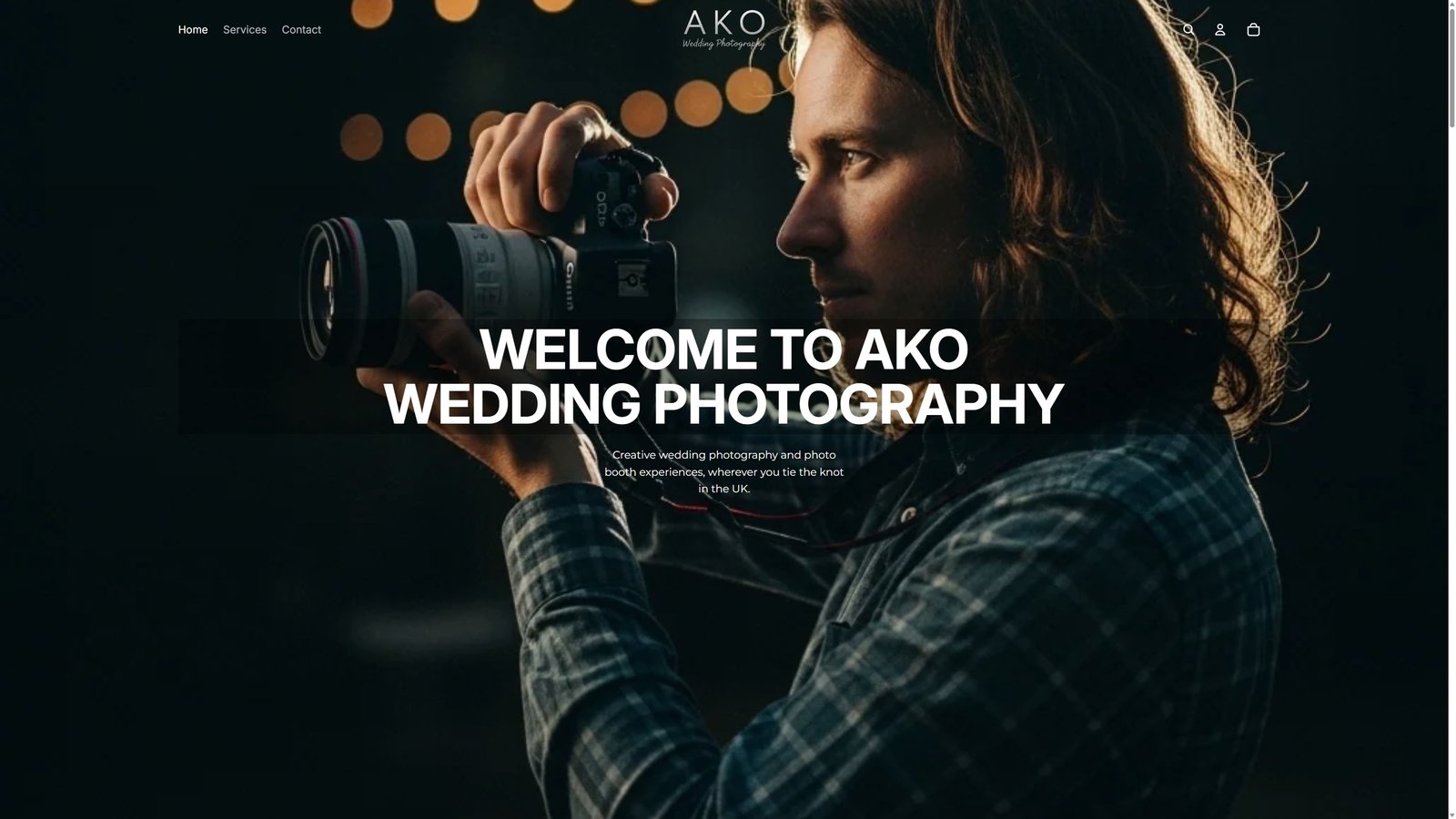 AKO Wedding Photography homepage